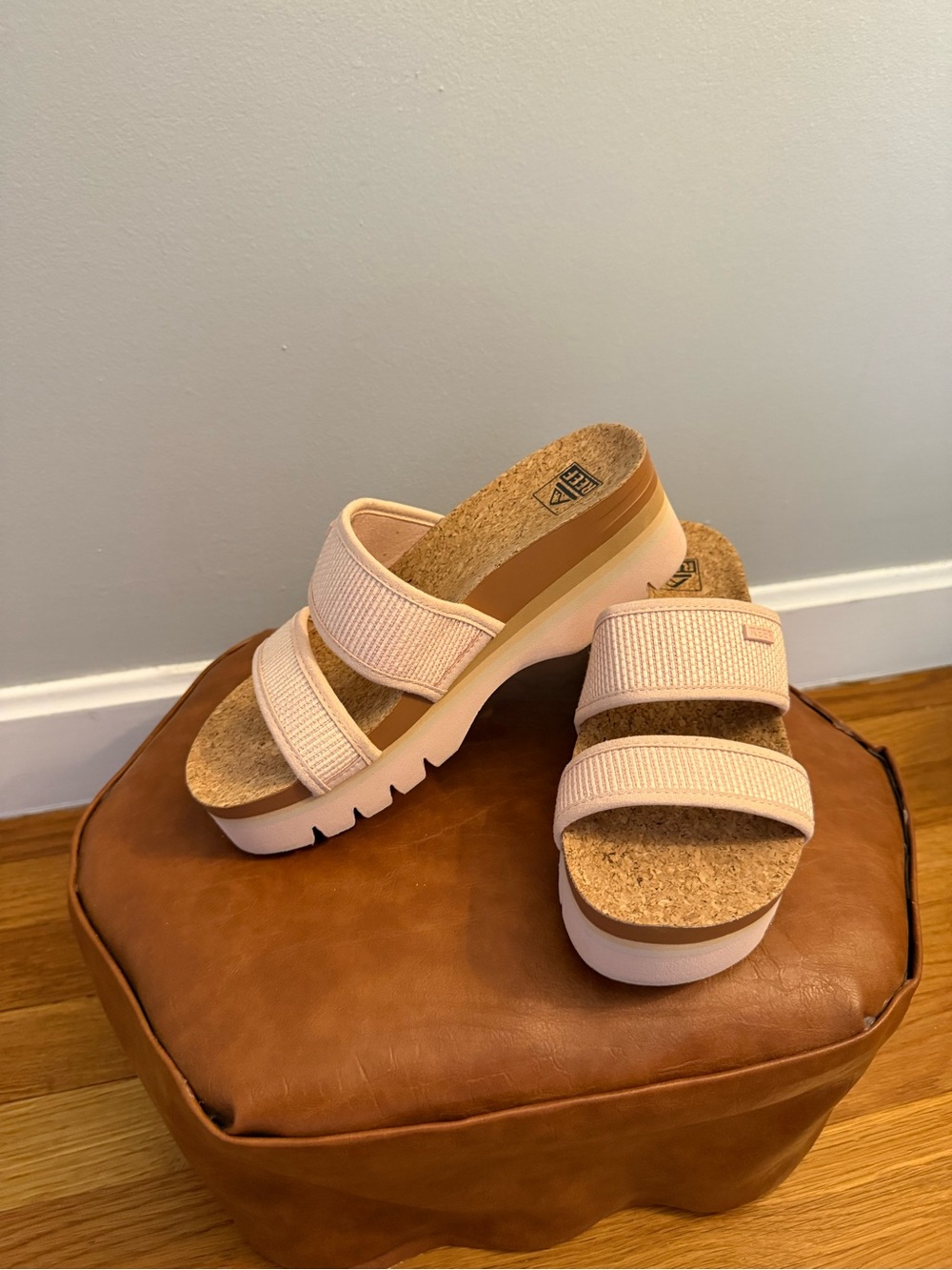 Reef Women’s Blush Double-Strap Platform Slides